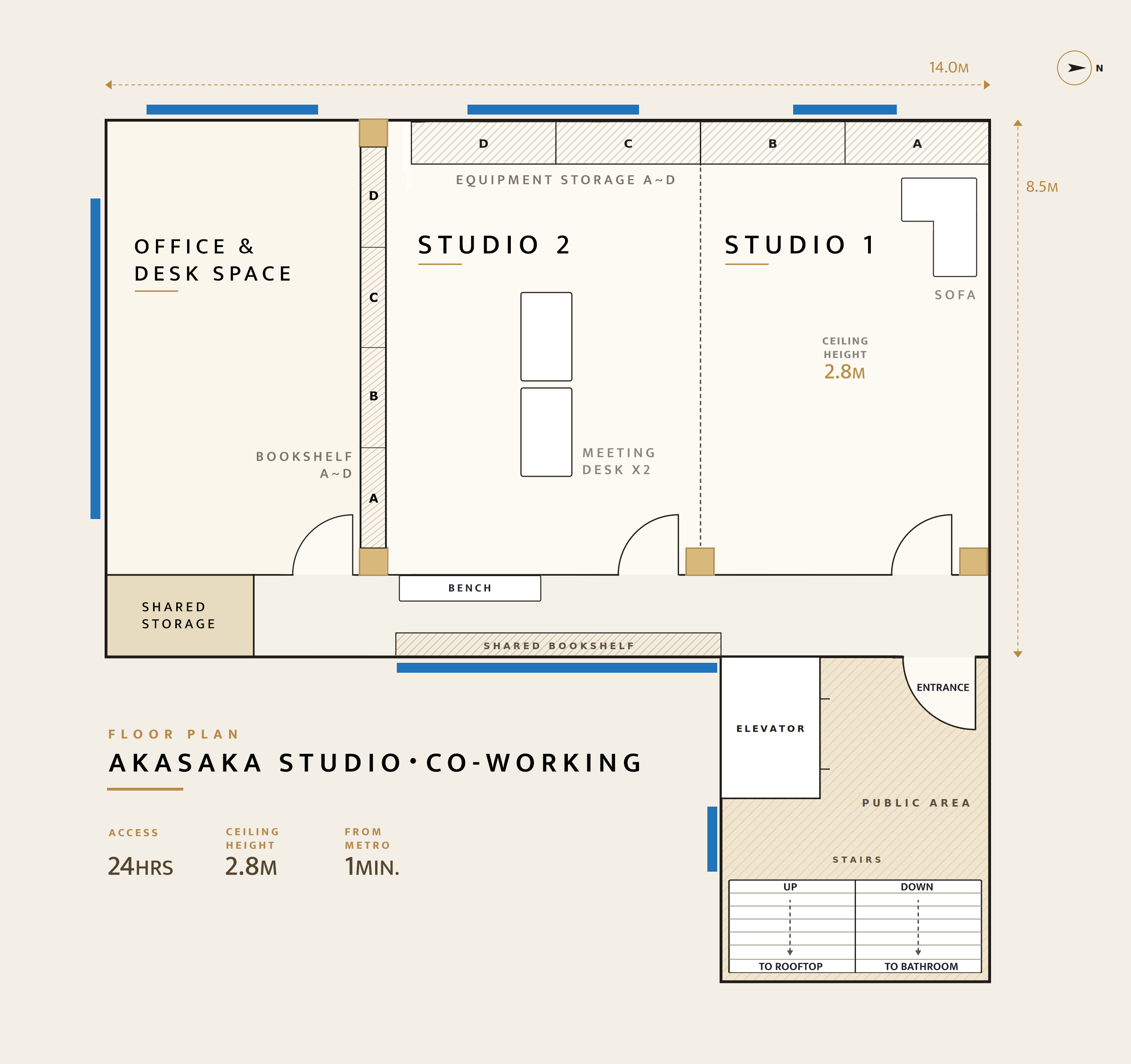 Floor Plan — Akasaka Studio Co-working